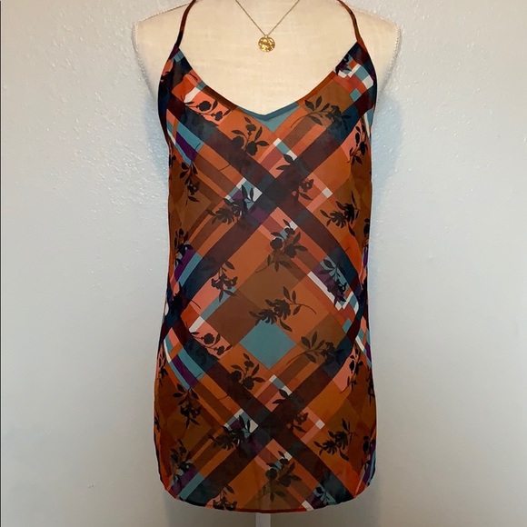 CAbi Tops - Cabi plaid/floral top